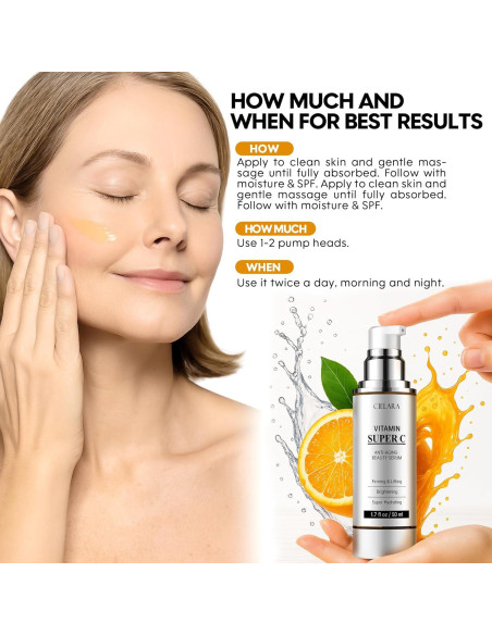 Suero de Vitamina C CIELARA 50 ml - Anti Envejecimiento 20%