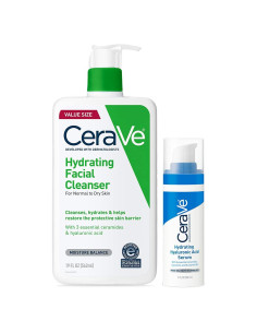 Set CeraVe Limpiador Hidratante 532g + Suero Ácido Hialurónico 30g