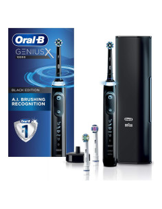 Cepillo de dientes eléctrico Oral-B GENIUS X con 3 cabezales y estuche