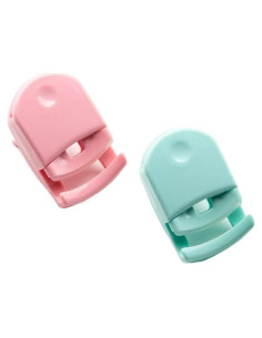 Paquete de 2 Rizadores de Pestañas Mini UQUABESO con Almohadillas