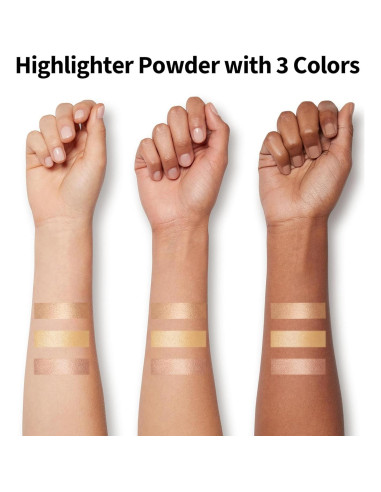 Paleta de Iluminador FV 9.62g - Acabado Metálico y Suave