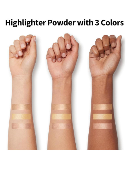 Paleta de Iluminador FV 9.62g - Acabado Metálico y Suave Paleta de Iluminador FV 9.62g - Acabado Metálico y Suave