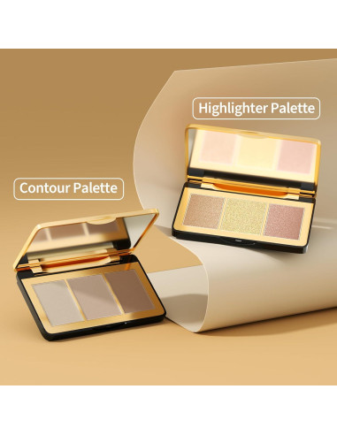 Paleta de Iluminador FV 9.62g - Acabado Metálico y Suave