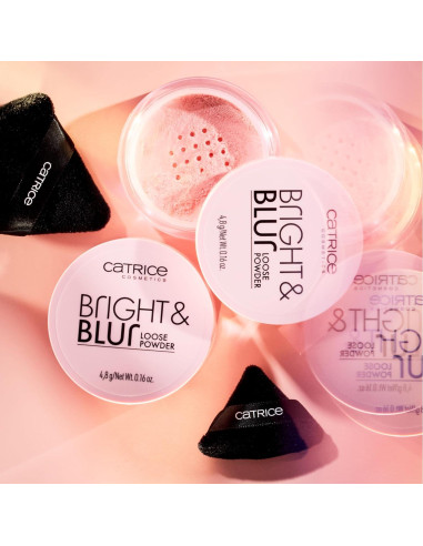 Polvo Suelto Catrice Bright & Blur 56g - Acabado Mate Rosa Suave