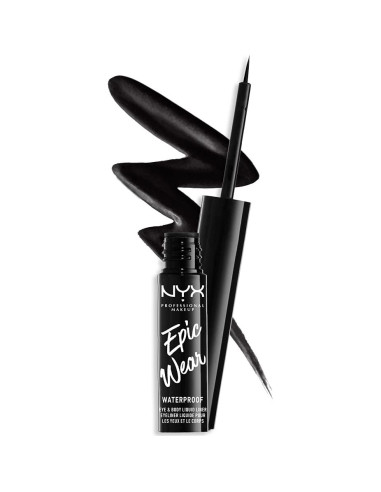 Lápices de Ojos Líquidos NYX Epic Wear Negro y Blanco