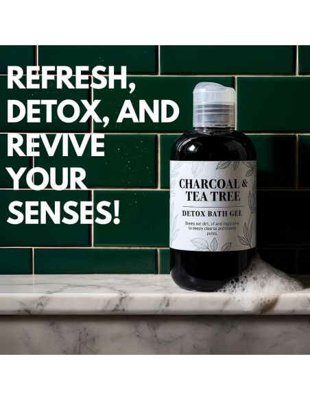 Gel de Baño Detox Nature Skin Shop 240g Carbón y Árbol de Té