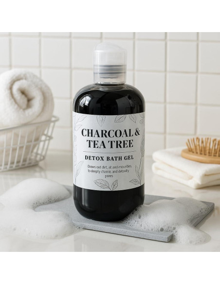 Gel de Baño Detox Nature Skin Shop 240g Carbón y Árbol de Té