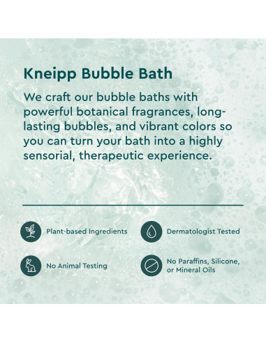 Baño de Burbujas Eucalipto Kneipp 400 ml - Vegano y Sin Sulfatos
