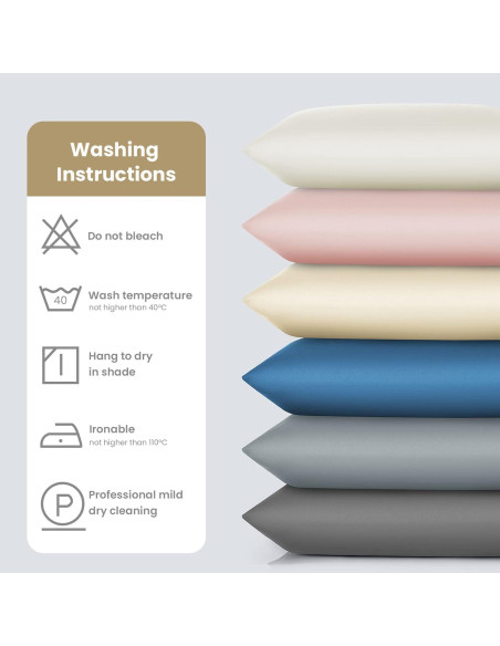 Funda de Almohada de Seda 100% Pura Silkcase Estándar Taupe 600 Hilos