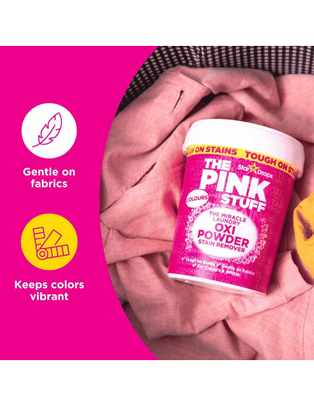 Polvo Quitamanchas Rosa Oxi Stardrops 1kg para Ropa de Color