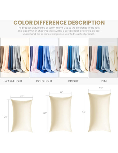 Funda de Almohada de Seda 100% Pura Silkcase Estándar Taupe 600 Hilos