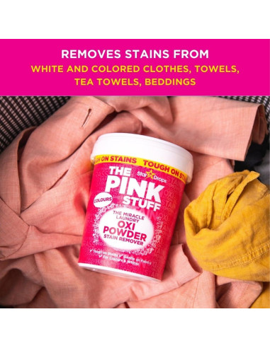 Polvo Quitamanchas Rosa Oxi Stardrops 1kg para Ropa de Color