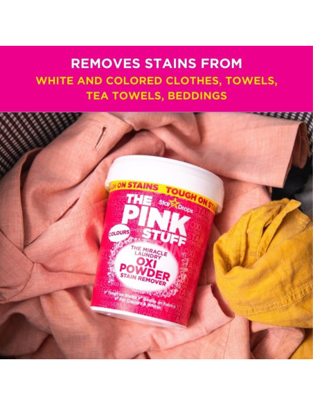 Polvo Quitamanchas Rosa Oxi Stardrops 1kg para Ropa de Color