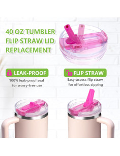 Tapa de Popote Flip 40oz Stanley Quencher - Paquete de 2 2