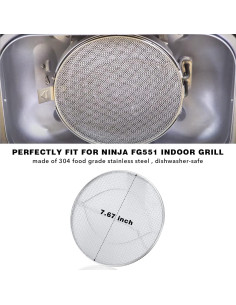 Protector contra Salpicaduras Acero Inoxidable Foodi FG551 22.1x19.6 cm 2