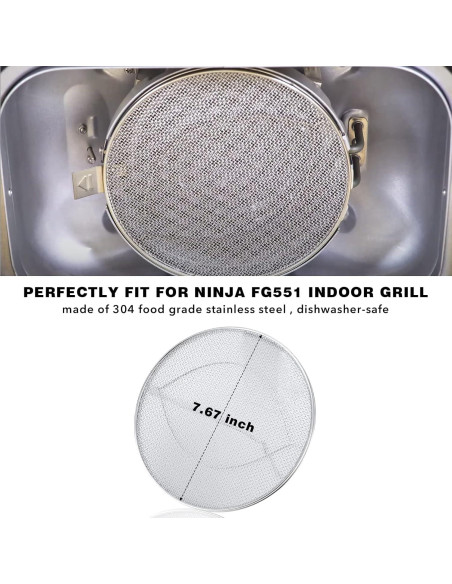 Protector contra Salpicaduras Acero Inoxidable Foodi FG551 22.1x19.6 cm Protector contra Salpicaduras Acero Inoxidable Foodi FG551 22.1x19.6 cm