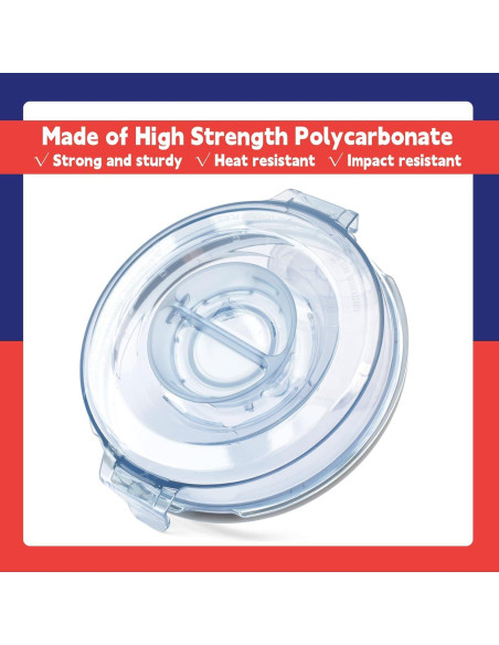 Tapa de Licuadora Vitamix 64oz Dusledel - Reemplazo para Series Ascent y Clásica