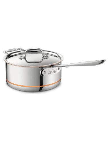 Cacerola All-Clad 3 Cuartos Acero Inoxidable Cobre Inducción