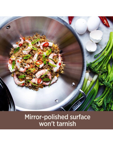Cacerola All-Clad 3 Cuartos Acero Inoxidable Cobre Inducción