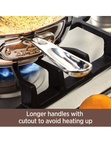 Cacerola All-Clad 3 Cuartos Acero Inoxidable Cobre Inducción