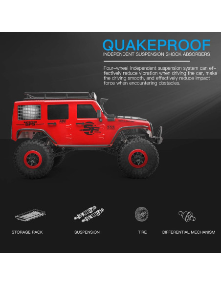 Coche RC GoolRC 104311 1/10 4WD Todo Terreno 15 km/h