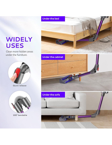 Varilla de Extensión Plegable KLS para Aspiradoras Dyson V7 V8 V10 V11 V15