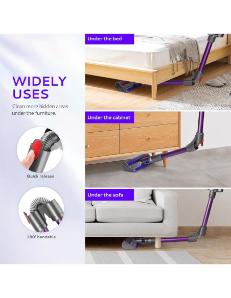 Varilla de Extensión Plegable KLS para Aspiradoras Dyson V7 V8 V10 V11 V15