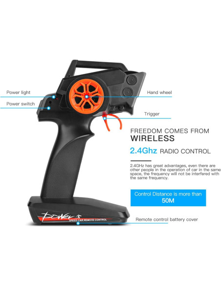 Coche RC GoolRC 104311 1/10 4WD Todo Terreno 15 km/h