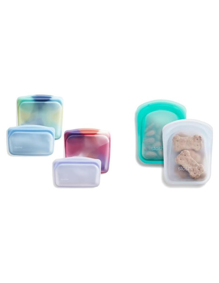 Bolsa de Almacenamiento Silicona Reutilizable Stasher - 6 Piezas