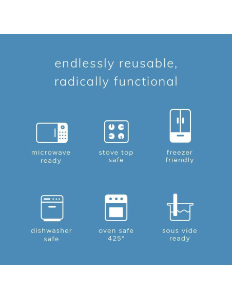 Bolsa de Almacenamiento Silicona Reutilizable Stasher - 6 Piezas