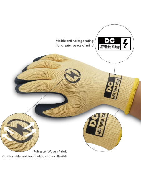 Guantes Aislantes DongChu 400V Caucho Antideslizante 1PC