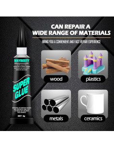 Super Pegamento Universal Waybesty 2PCS 3g - Secado Rápido 2