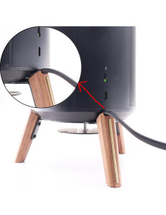 Soporte de Altavoz de Madera Alloery para Sonos Era 100, HomePod 2, Echo 4ta Gen 2