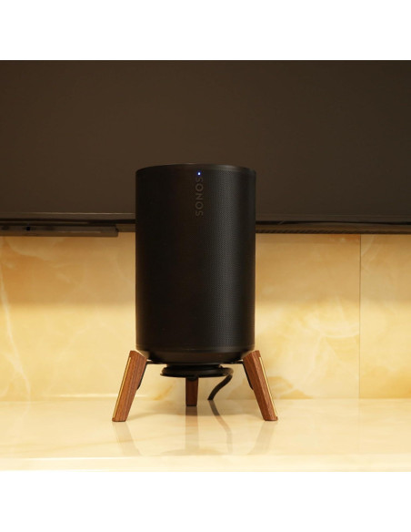 Soporte de Altavoz de Madera Alloery para Sonos Era 100, HomePod 2, Echo 4ta Gen