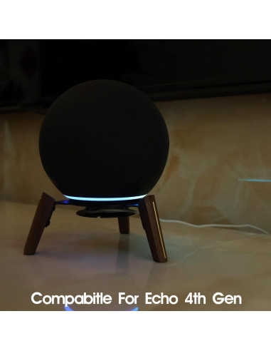Soporte de Altavoz de Madera Alloery para Sonos Era 100, HomePod 2, Echo 4ta Gen