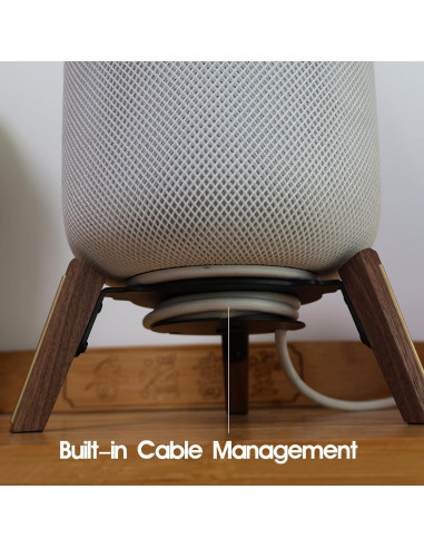 Soporte de Altavoz de Madera Alloery para Sonos Era 100, HomePod 2, Echo 4ta Gen