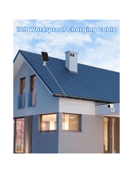 Cargador Solar WININMETA para Wyze Cam Outdoor V2, 5W, IP65