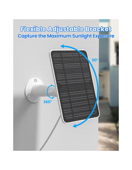 Cargador Solar WININMETA para Wyze Cam Outdoor V2, 5W, IP65