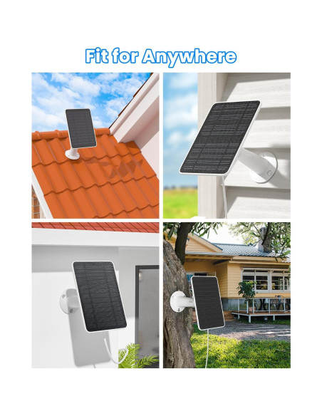 Cargador Solar WININMETA para Wyze Cam Outdoor V2, 5W, IP65