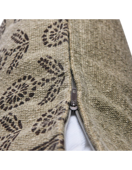 Funda de Almohada Cuadrada Floral Verde Oliva 50.8 cm Creative Co-Op