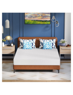 Colchón Individual de Espuma Viscoelástica Gel Té Verde 30.48 cm