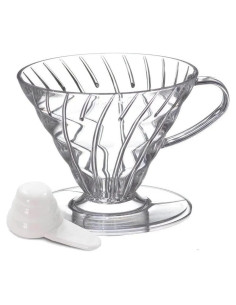 Goteador de Café Hario V60 Plástico Tamaño 01 Transparente