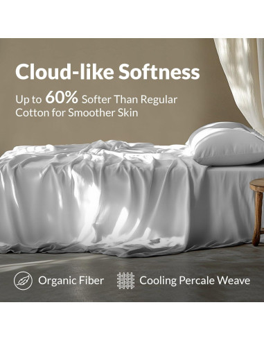 Sábanas Queen 100% Algodón Sweave Verde Salvia Transpirables