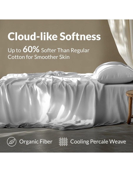 Sábanas Queen 100% Algodón Sweave Verde Salvia Transpirables