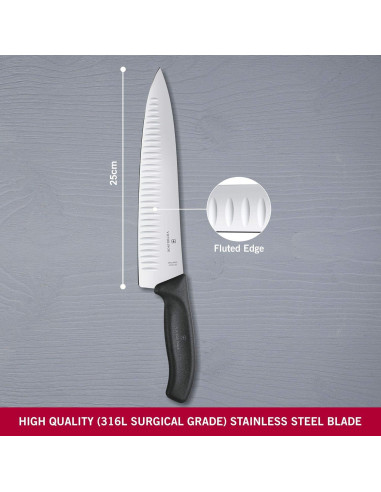 Cuchillo de Carving Victorinox Swiss Classic 25cm Bisel Ondulado