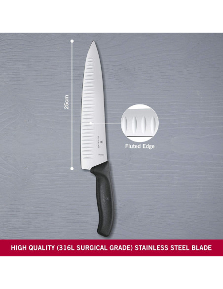 Cuchillo de Carving Victorinox Swiss Classic 25cm Bisel Ondulado
