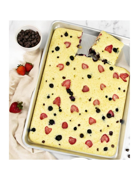 Bandeja de Media Hoja de Aluminio Antiadherente USA Pan