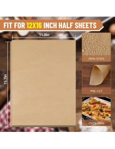 90 Hojas de Papel Pergamino Pre-cortado Vacnkoy 30.5x40.6 cm 2