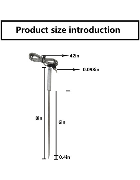 Sonda de Reemplazo 2X para Termómetros Thermopro BLUE ELF Sonda de Reemplazo 2X para Termómetros Thermopro BLUE ELF
