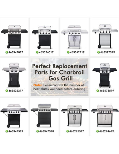 Piezas de Parrilla Char-Broil Performance 5 Quemadores Acero Inox